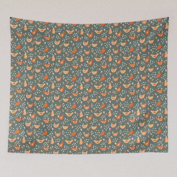Item preview, Folk Hens designed and sold by Brittyliz Art.