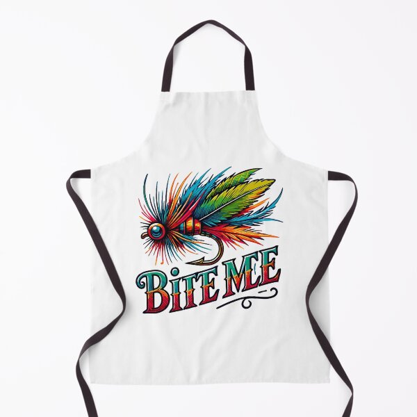 Item preview, Funny Bite Me fishing lure fishhook with colorful feathering. designed and sold by Embers & Incense Co..