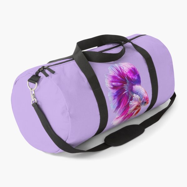 Item preview, Electric Rose Betta Siamese Fighting Fish with Bright Pink and Violet Fins Rosetail Halfmoon with Lavender designed and sold by meganohm.