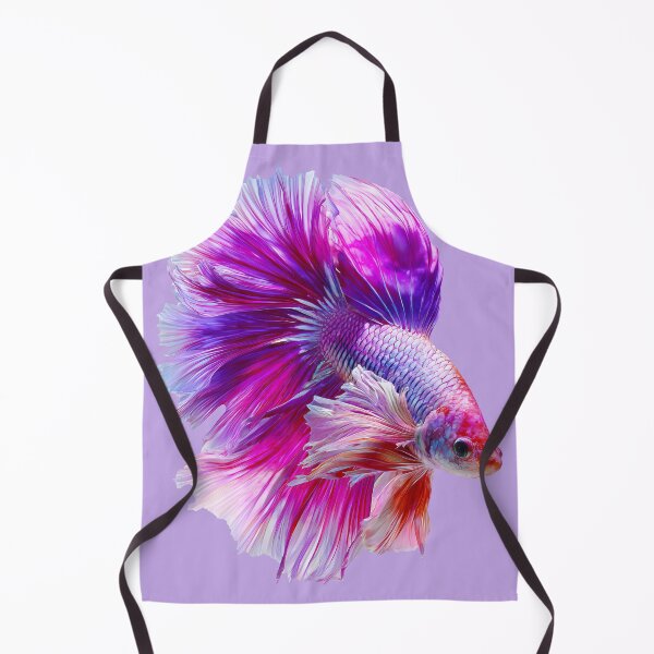 Item preview, Electric Rose Betta Siamese Fighting Fish with Bright Pink and Violet Fins Rosetail Halfmoon with Lavender designed and sold by meganohm.