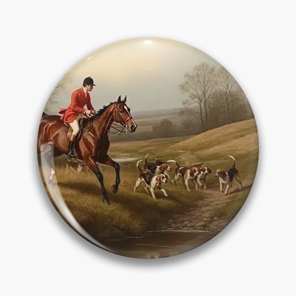 Item preview, Fox Hunting picture serie 2/3 - Equestrian Painting designed and sold by KiwiRider.