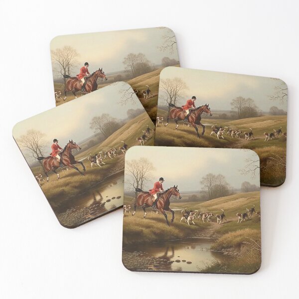 Item preview, Fox Hunting picture serie 2/3 - Equestrian Painting designed and sold by KiwiRider.