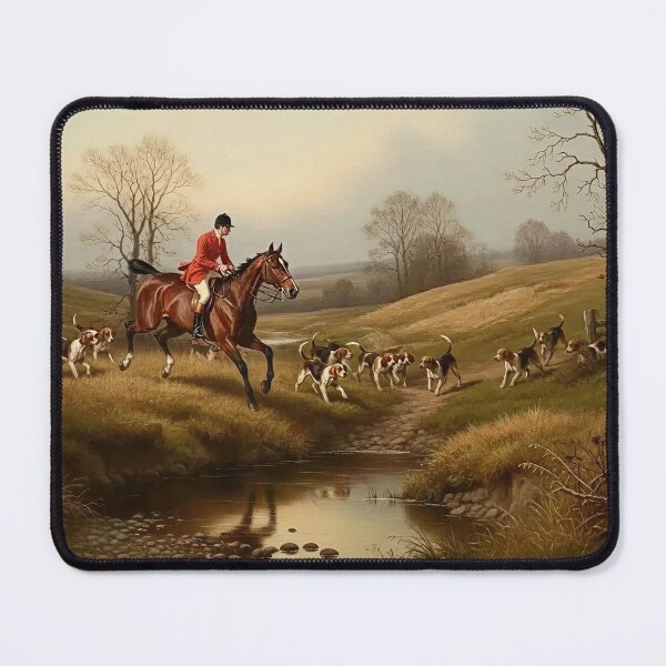 Item preview, Fox Hunting picture serie 2/3 - Equestrian Painting designed and sold by KiwiRider.