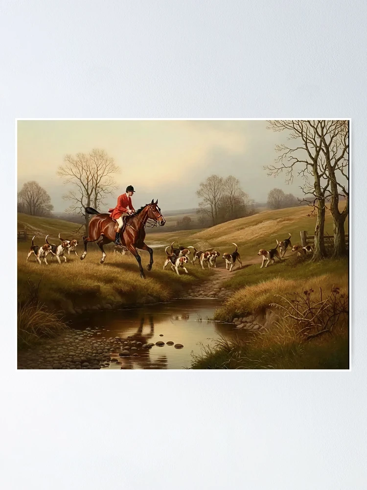 Fox Hunting picture serie 2/3 - Equestrian Painting