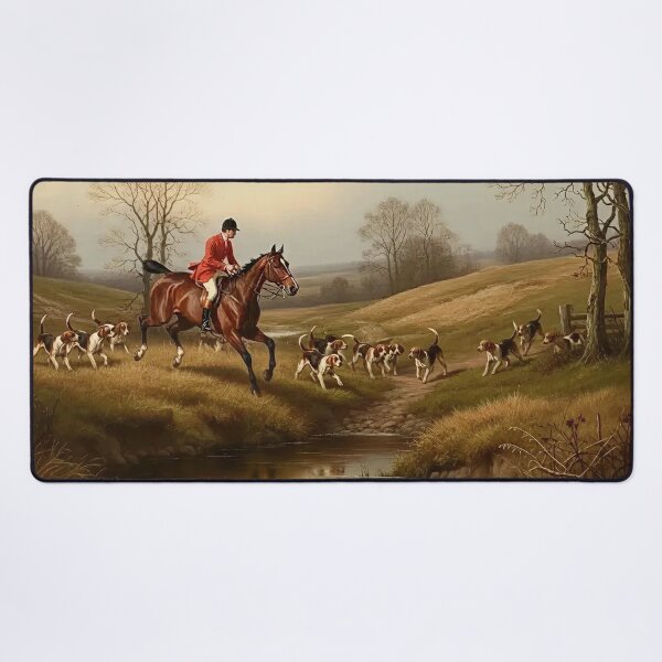 Item preview, Fox Hunting picture serie 2/3 - Equestrian Painting designed and sold by KiwiRider.