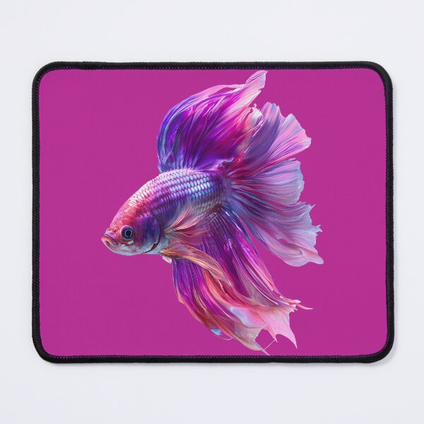 Item preview, Magenta Candy Marble Rosetail Halfmoon Lavender Betta Siamese Fighting Fish designed and sold by meganohm.