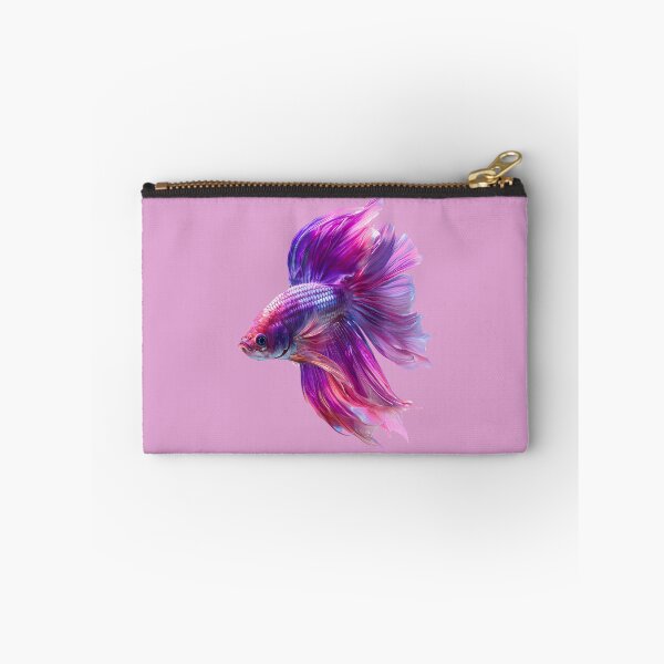 Item preview, Magenta Candy Marble Rosetail Halfmoon Lavender Betta Siamese Fighting Fish designed and sold by meganohm.