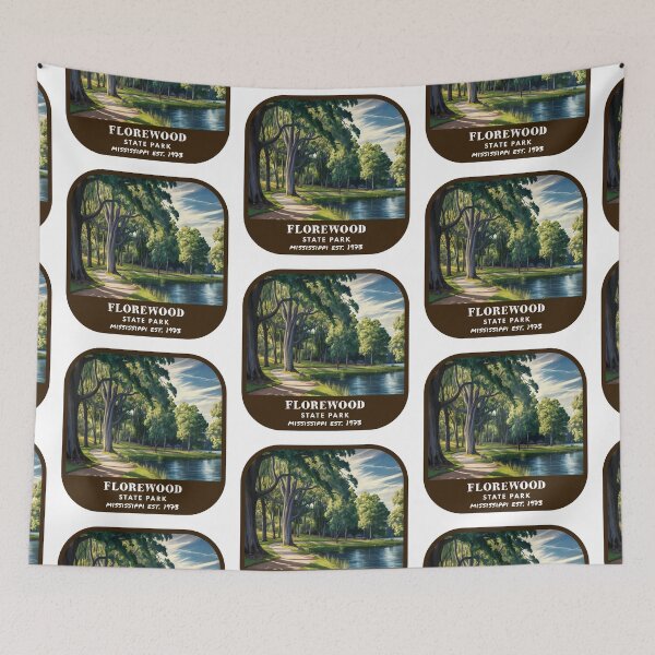Item preview, Vintage Florewood State Park (Mississippi State Park) designed and sold by RabbitK.