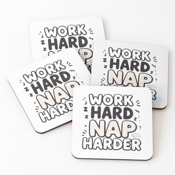 Item preview, Work hard, nap harder- Funny Work Giftful Design designed and sold by Happyhoo1.