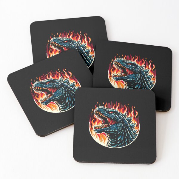 Item preview, Roaring Dragon Head Surrounded by Flames designed and sold by beast-net.