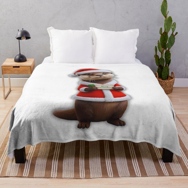 Item preview, Holiday Otter Santa Design – Cute Winter Season Artwork designed and sold by Otterly Cute.