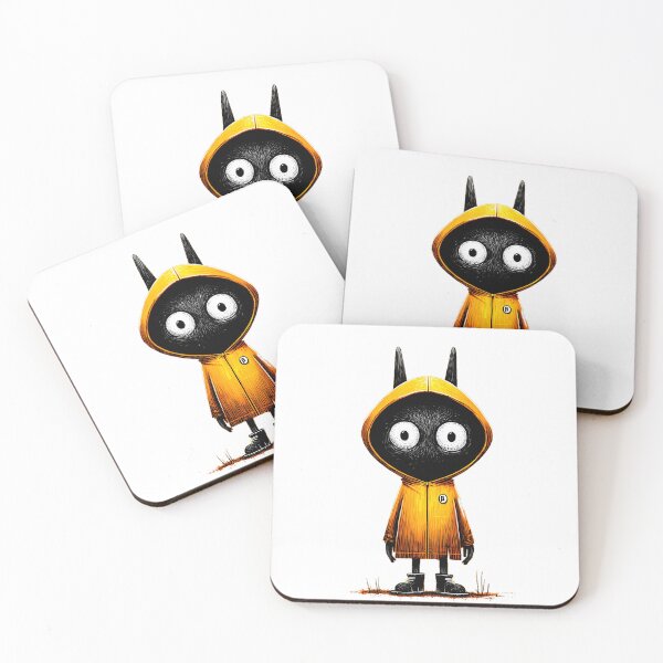 Item preview, Mystery Critter in Bright Raincoat – Spooky Cute Design designed and sold by Skolyak.