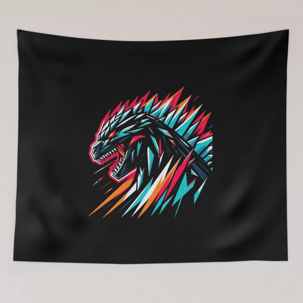 Item preview, Abstract Geometric Monster Head in Shards designed and sold by beast-net.