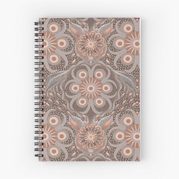 Item preview, Kopie von Hare Field Blues – Mocha Mousse + Mauve Taupe  Mandala Pattern • Boho Folk Art designed and sold by Jo Lenz Art Studio.