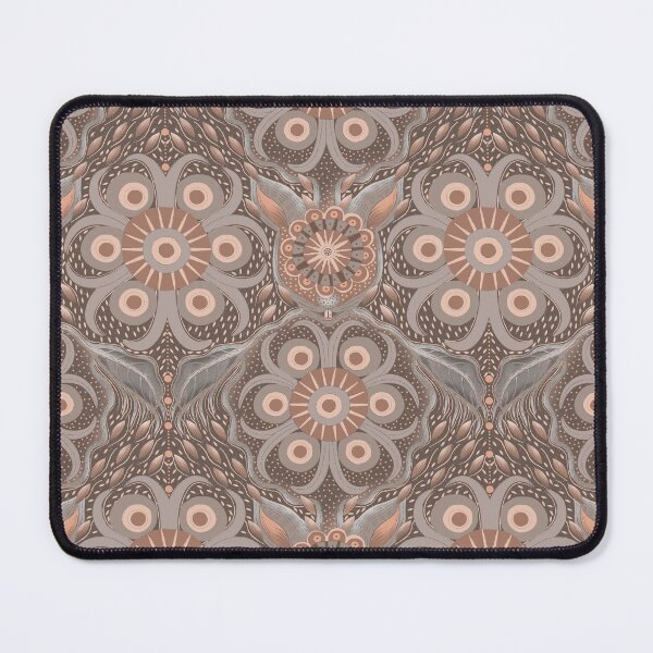 Item preview, Kopie von Hare Field Blues – Mocha Mousse + Mauve Taupe Mandala Pattern • Boho Folk Art designed and sold by Jo Lenz Art Studio.