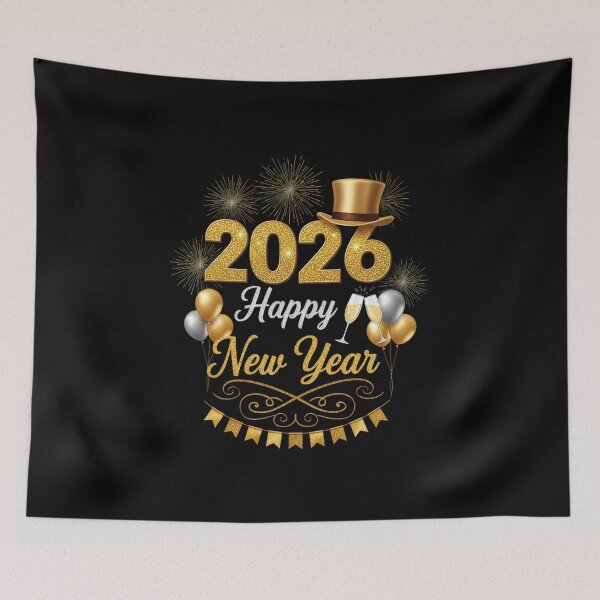 Item preview, Happy New Year Party 2026 Ballon Family Matching designed and sold by BakeryDozen.