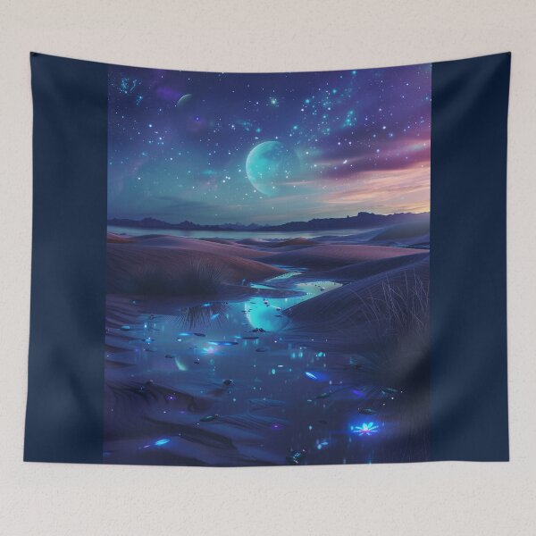 Item preview, Glass Desert Under the Stars designed and sold by ArgentoArt.