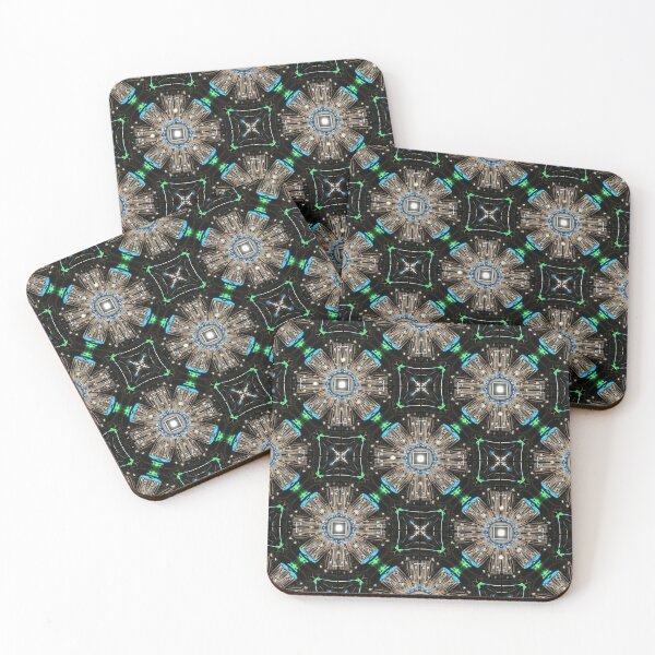 Item preview, Futuristic Reactor Mandala designed and sold by Kaleidoscope Print.