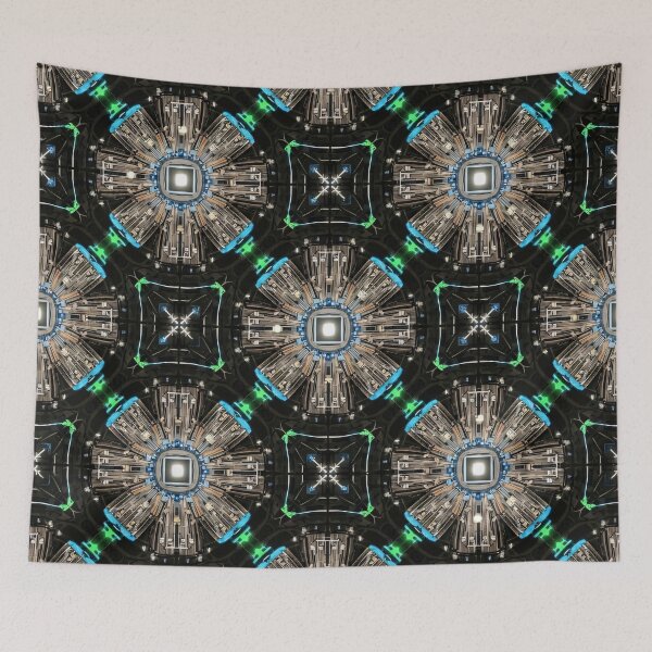 Item preview, Futuristic Reactor Mandala designed and sold by Kaleidoscope Print.