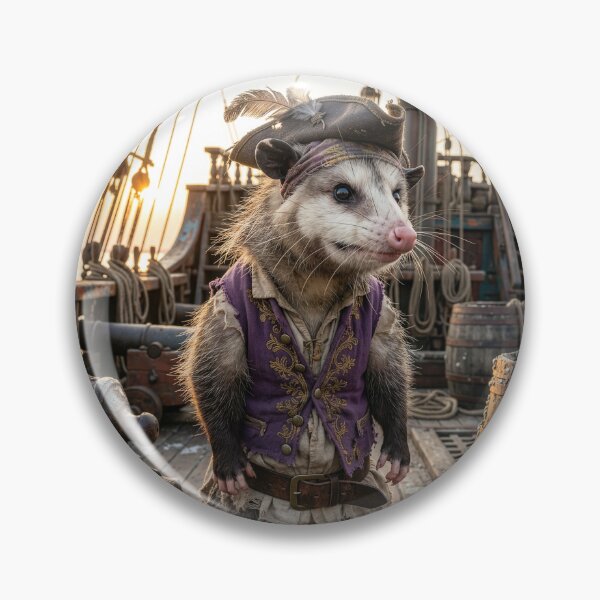 Item preview, Swashbuckling Possum Pirate designed and sold by Tridentulus.