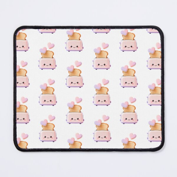 Item preview, Cute Pink Toaster with Hearts - Kawaii Kitchen Appliance 3D Art designed and sold by RudArtAI.