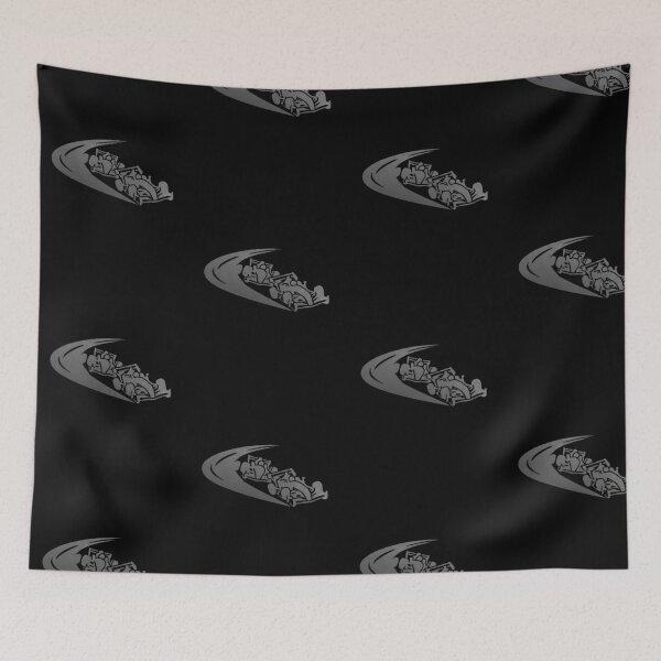 Item preview, Two race cars speeding through a sharp curve on a racetrack_4_side view designed and sold by Aariq.