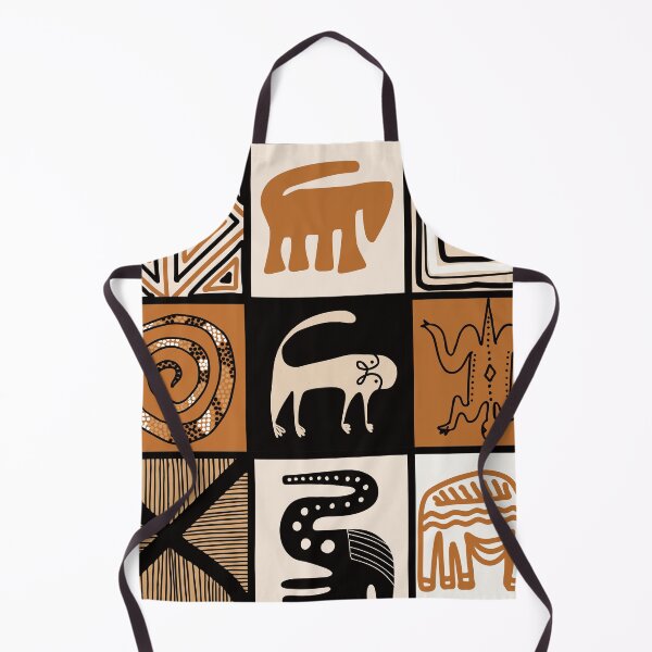 Item preview, African-Inspired Earthtones And Cream Colors Abstract Designs designed and sold by DEC02.