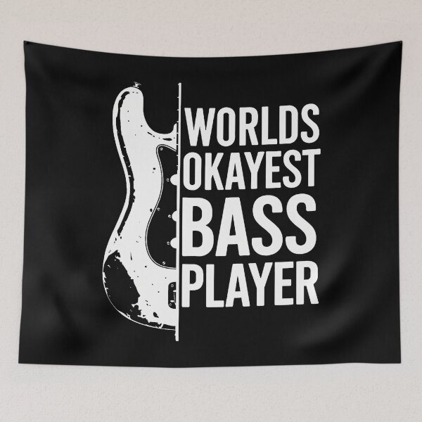 Item preview, Worlds Okayest Bass Player Bassist And Bass Guitar Player designed and sold by KarlaLeanne.