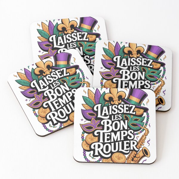 Aperçu de l'œuvre Mardi Gras Laissez Les Bon Temps Rouler Vintage créée et vendue par RoyesButler.