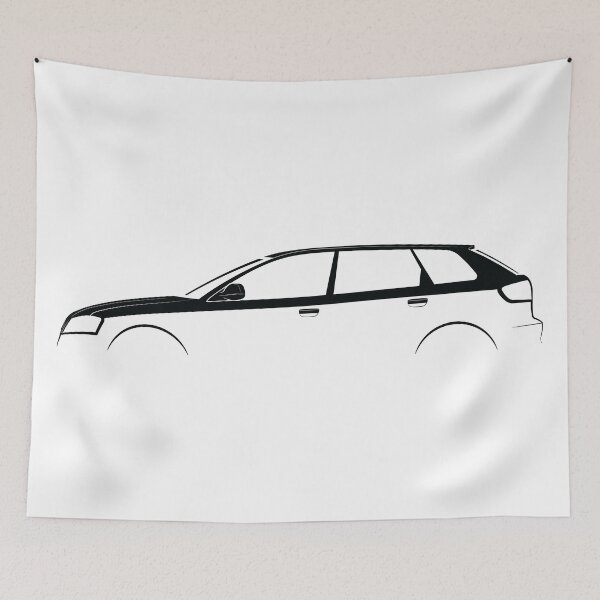 Item preview, A3 Sportback (2003) (Black) designed and sold by Car Silhouettes.