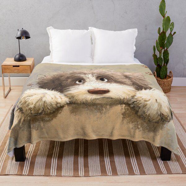 Item preview, Spanish Water Dog Peeking over Wall 01 designed and sold by Elisabeth Lucas.