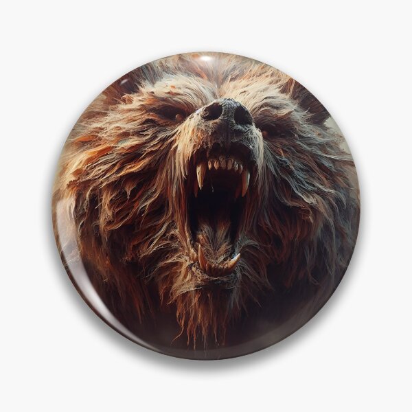 Item preview, Furry Aggressive Bear designed and sold by GalleryBrisArt.