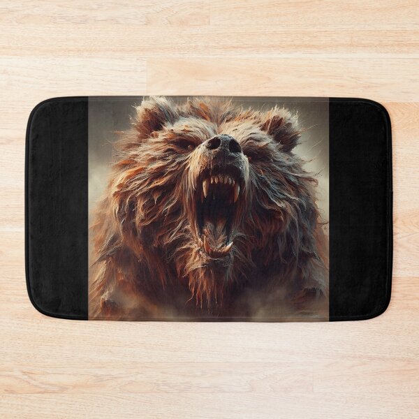 Item preview, Furry Aggressive Bear designed and sold by GalleryBrisArt.