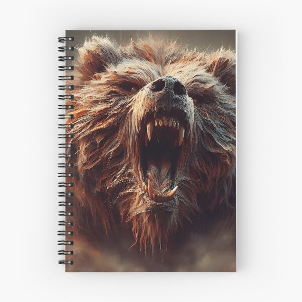 Item preview, Furry Aggressive Bear designed and sold by GalleryBrisArt.