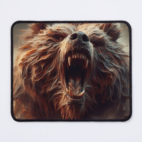 Item preview, Furry Aggressive Bear designed and sold by GalleryBrisArt.