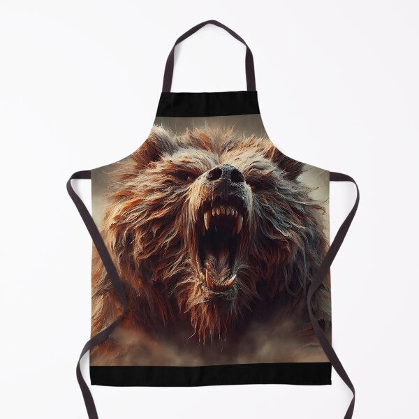 Item preview, Furry Aggressive Bear designed and sold by GalleryBrisArt.