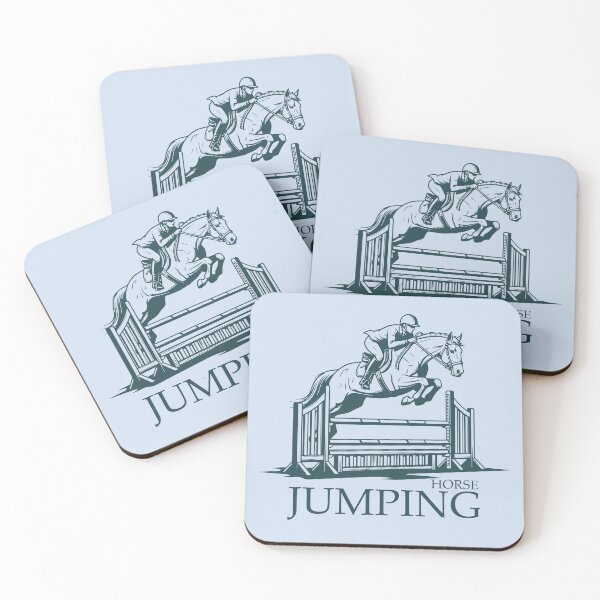 Item preview, Horse Jumping Equestrian Show Jumping Silhouette designed and sold by KiwiRider.