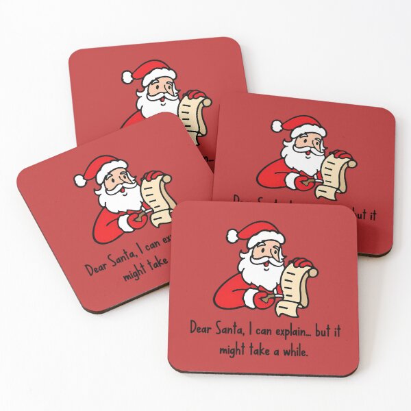 Item preview, “Dear Santa, This Might Take More Than a Minute…” designed and sold by SamartkitDesign.