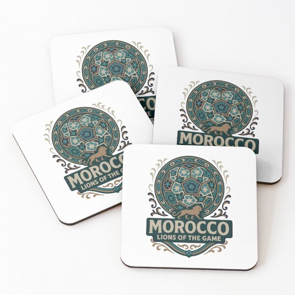 Item preview, Morocco Lions of the Game | Moroccan Soccer Heritage Design designed and sold by PrintMastery.