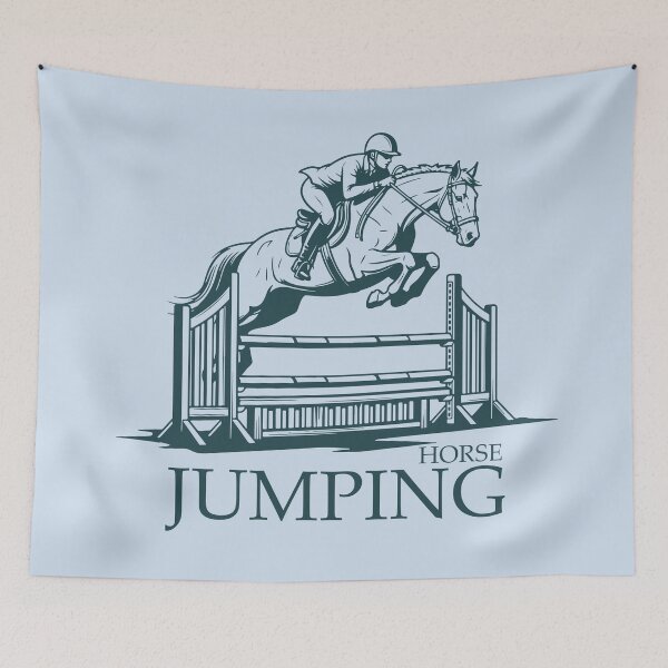 Item preview, Horse Jumping Equestrian Show Jumping Silhouette designed and sold by KiwiRider.