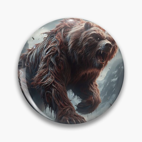 Item preview, Furry Aggressive Bear designed and sold by GalleryBrisArt.
