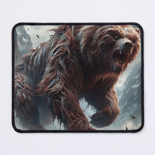 Item preview, Furry Aggressive Bear designed and sold by GalleryBrisArt.