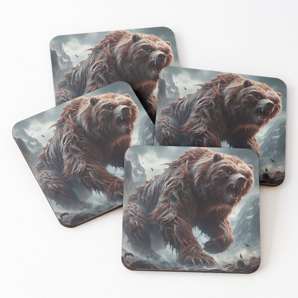 Item preview, Furry Aggressive Bear designed and sold by GalleryBrisArt.