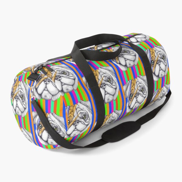 Item preview, Neon Lightning Pug Portrait designed and sold by Flower Magic .