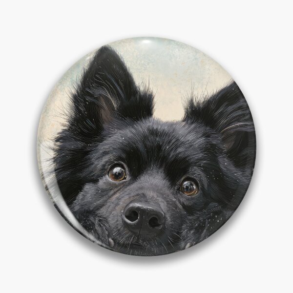 Item preview, Swedish Lapphund Peeking over Wall 01 designed and sold by Elisabeth Lucas.