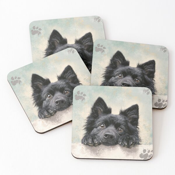 Item preview, Swedish Lapphund Peeking over Wall 01 designed and sold by Elisabeth Lucas.