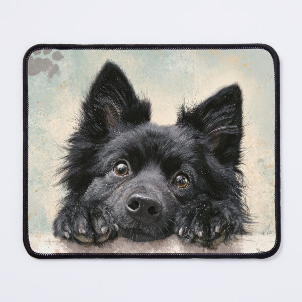 Item preview, Swedish Lapphund Peeking over Wall 01 designed and sold by Elisabeth Lucas.
