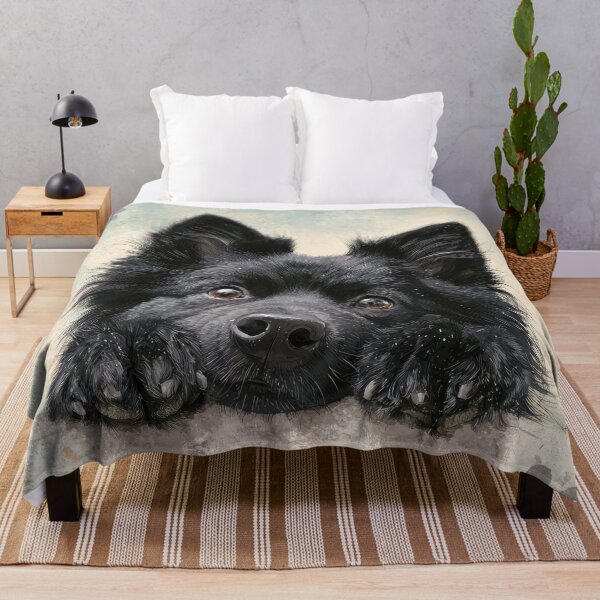 Item preview, Swedish Lapphund Peeking over Wall 01 designed and sold by Elisabeth Lucas.