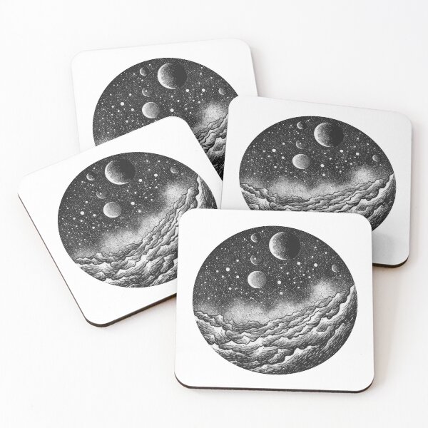 Item preview, Starry Sea and Cosmic Sky Circle Art designed and sold by rainseedart.