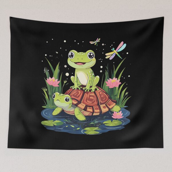 Item preview, Funny Frog And Turtle Dragonfly designed and sold by KarlaLeanne.